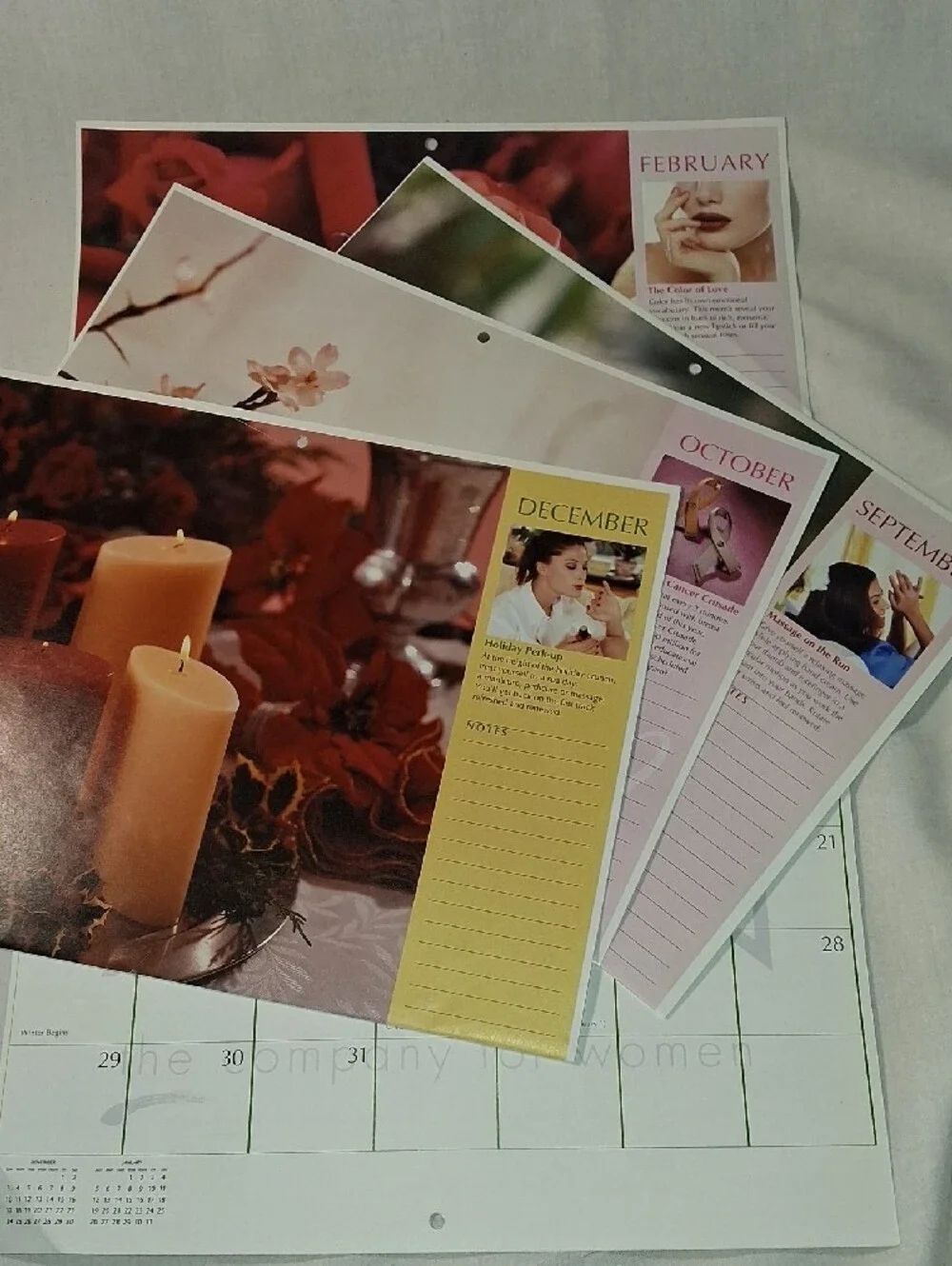Vintage 2002 Avon Calendar 